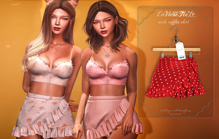 Tee*fy Nicole Ruffles Skirt - RedPolkaDot