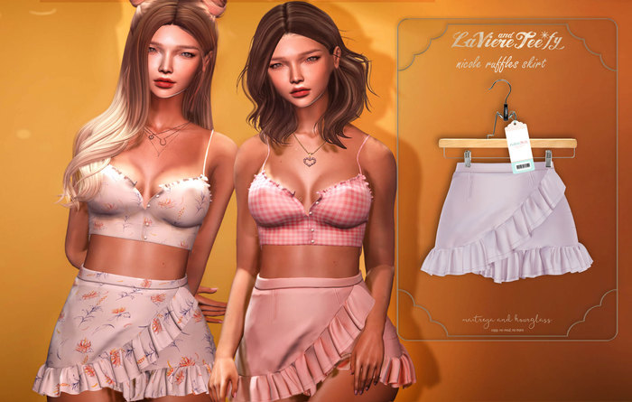 Tee*fy Nicole Ruffles Skirt- Lavender