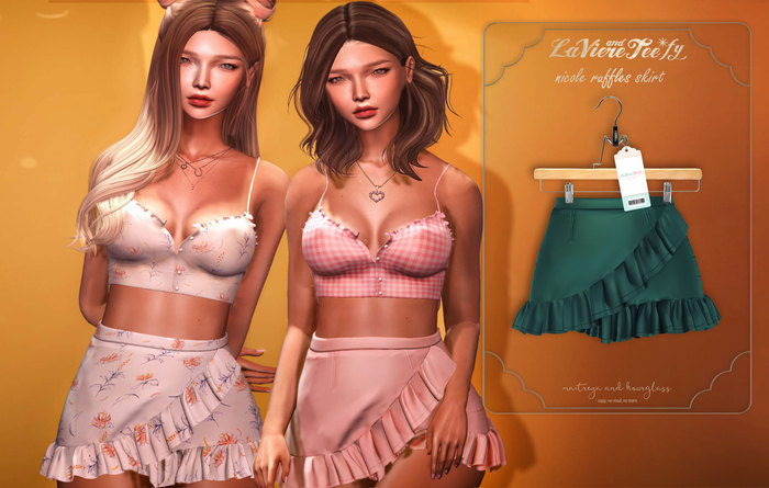 Tee*fy Nicole Ruffles Skirt - Peacock