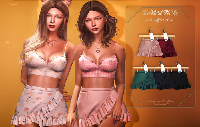 Tee*fy Nicole Ruffles Skirt  -  Dark Pack