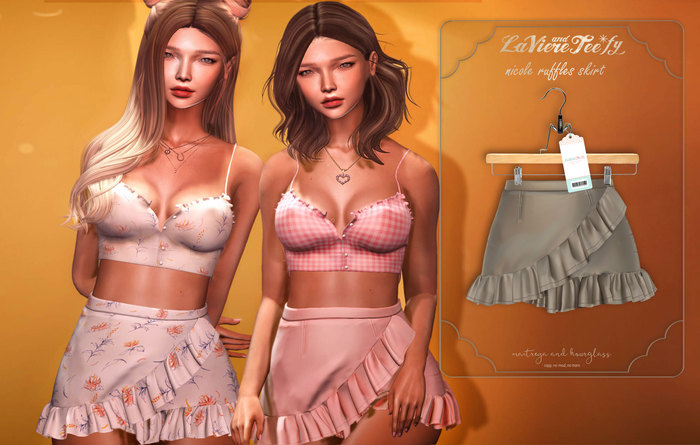 Tee*fy Nicole Ruffles Skirt - Smoke