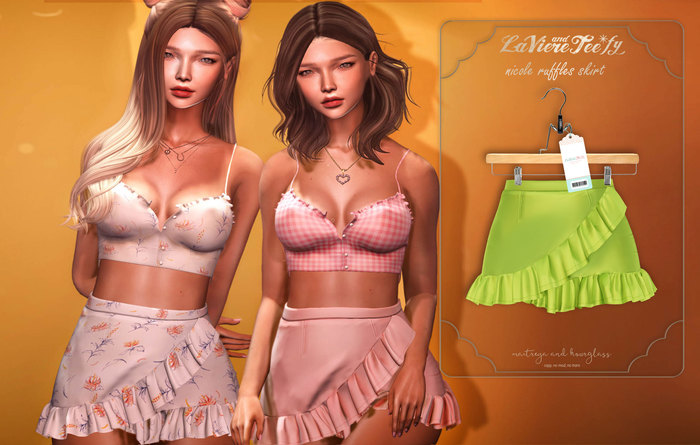 Tee*fy Nicole Ruffles Skirt - Lime