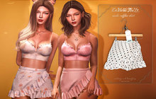 Tee*fy Nicole Ruffles Skirt - WhitePolkaDot