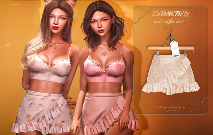 Tee*fy Nicole Ruffles Skirt - Bloom