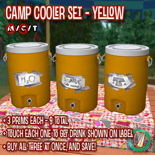R(S)W Camp Water Cooler Set - Yellow