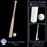 [Sherbert] Full Perm Baseball & Bat (ADD) *MP SPECIAL*