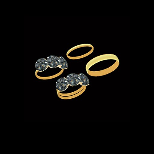 Black Diamond Wedding Set