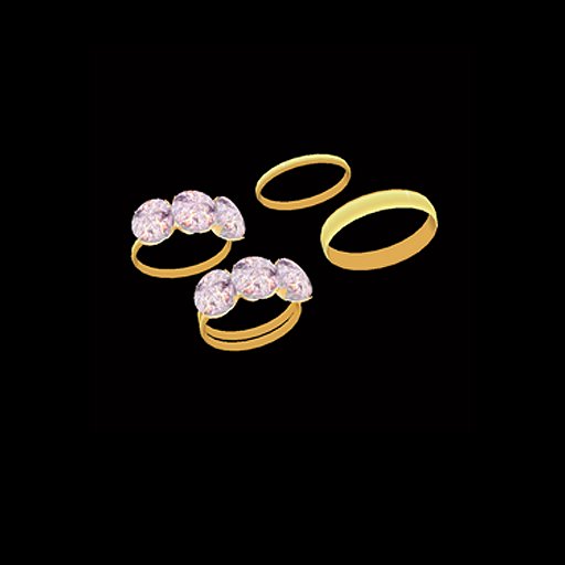 Pink Diamond Wedding Set