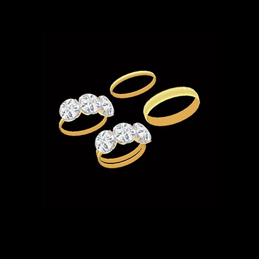 White Diamond Wedding Set