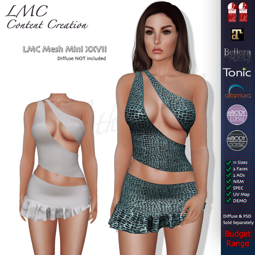 DEMO - LMC Mesh - Mini XXVII - Asymmetrical Cut Out Dress