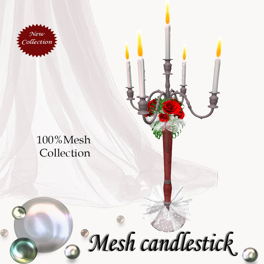 Mesh candlestick ornament maxi v. 2