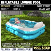 Tool Shed - Inflatable Lounge Pool Mesh Kit