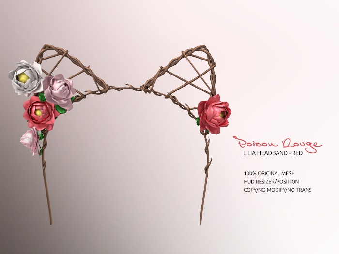 POISON ROUGE Lilia Headband - Red