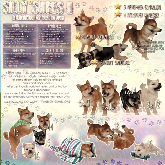 JIAN Silly Shibes II 3. Newspaper Companion BOX RARE