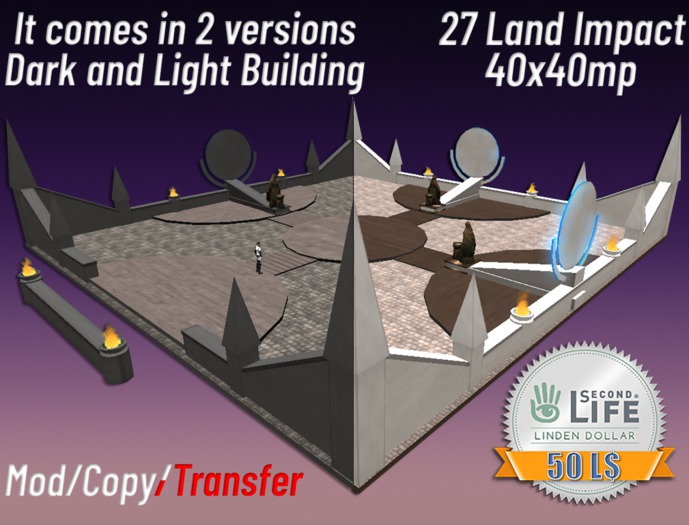 27 prims dark & light Building