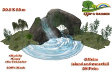 Lady's Garden -Offsim-island and waterfall 58Prim
