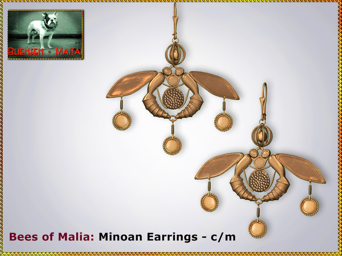 Bliensen + MaiTai - Bees of Malia - Minoan Earrings