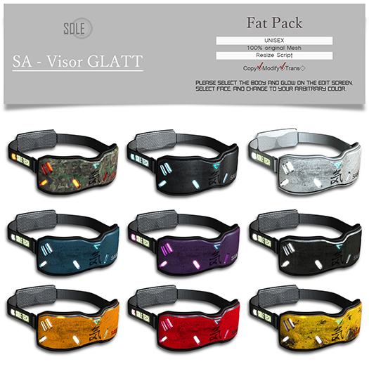 :::SOLE::: SA - Visor GLATT (Fat Pack)