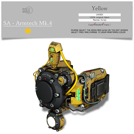 :::SOLE::: SA - Armtech Mk.4 (Yellow)