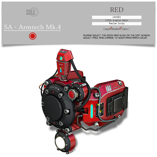 :::SOLE::: SA - Armtech Mk.4 (RED)