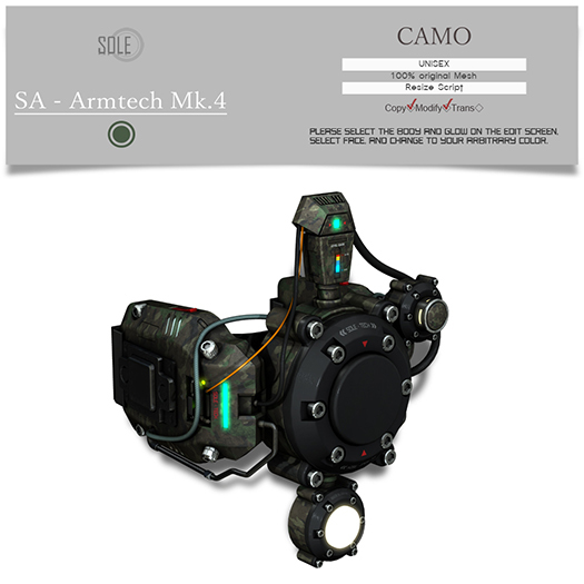:::SOLE::: SA - Armtech Mk.4 (CAMO)
