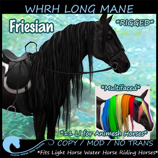 ~FHHS~ WHRH Long Mane- Friesian