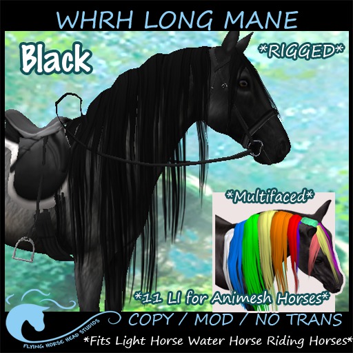 ~FHHS~ WHRH Long Mane- Black