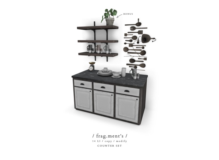 / frag.ment's / Counter Set
