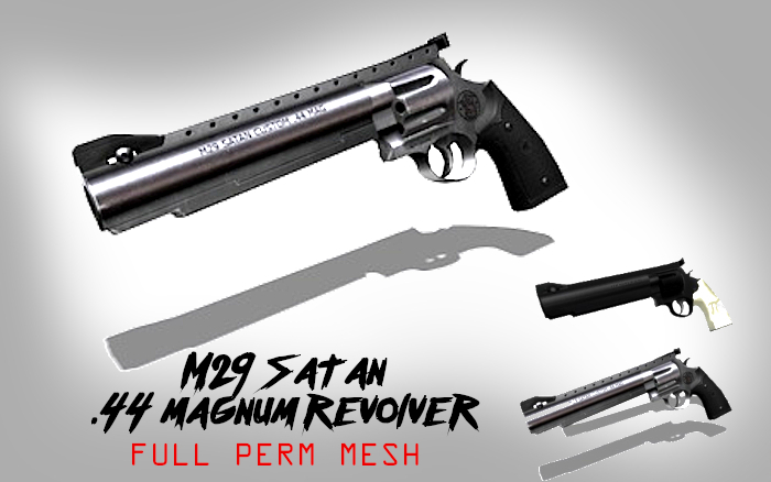 *The Collective* M29 Satan .44 Magnum Revolver Full Perm Mesh