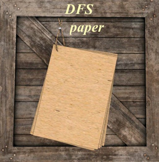 Second Life Marketplace - paper DFS storage vendor crate texture bc