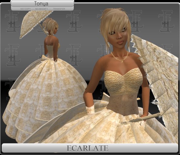 Ecarlate - Dress More Beige Lace / Robe Ample Beige dentelle - Tonya