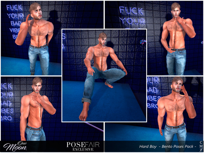 .::One Moon::. Hard Boy - Bento Poses Pack