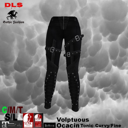 Steampunk pants lace up belted DEMO boxed