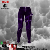 Steampunk pants lace up belted purple boxed