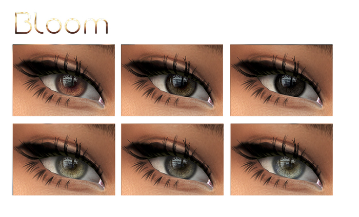 BLOOM - Eyes INKY Collection MESH-EYES/LELUTKA/CATWA Applier