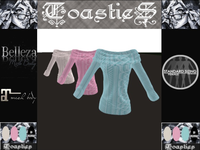 *Toasties* Off Shoulder Pullover