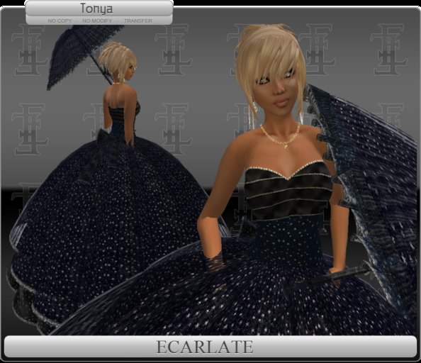 Ecarlate - Dress More Night Star / Robe Ample  Nuit Etoile - Tonya