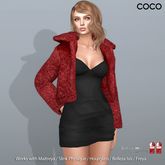 *COCO*_TexturedFauxFurJacket_Red