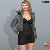 *COCO*_TexturedFauxFurJacket_Grey