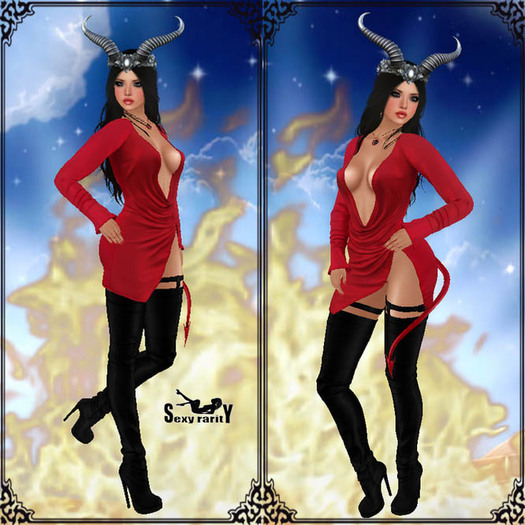 Blueberry - Lillith Set Red + Boots Rare