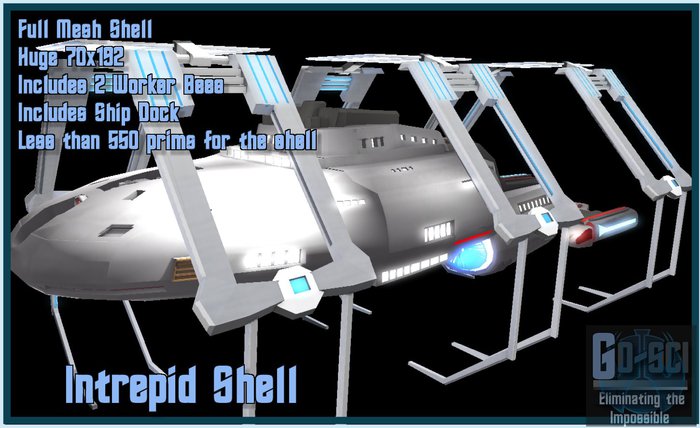 GO-SCI Intrepid Starship Shell,2.0,900