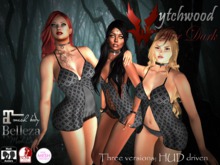 W-AD Panel Mini Dress Black