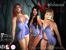 W-AD Panel Mini Dress BluWht