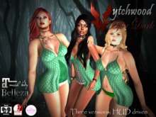 W-AD Panel Mini Dress GrnWht