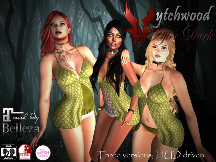 W-AD Panel Mini Dress Olive Boxed