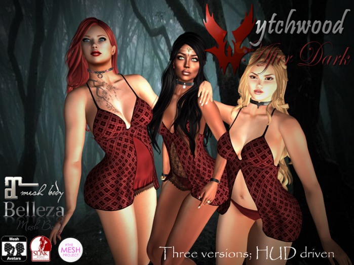 W-AD Panel Mini Dress Red