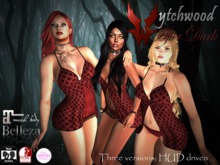 W-AD Panel Mini Dress Red