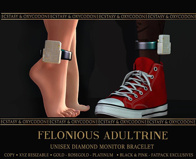 {E&O Felonious Adultrine} Iced Monitor -Rose Gold DRIP