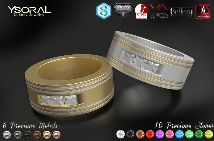 (BENTO & STANDARD MEN)~~ Ysoral ~~  .:Luxe Wedding  Ring Temeo:.