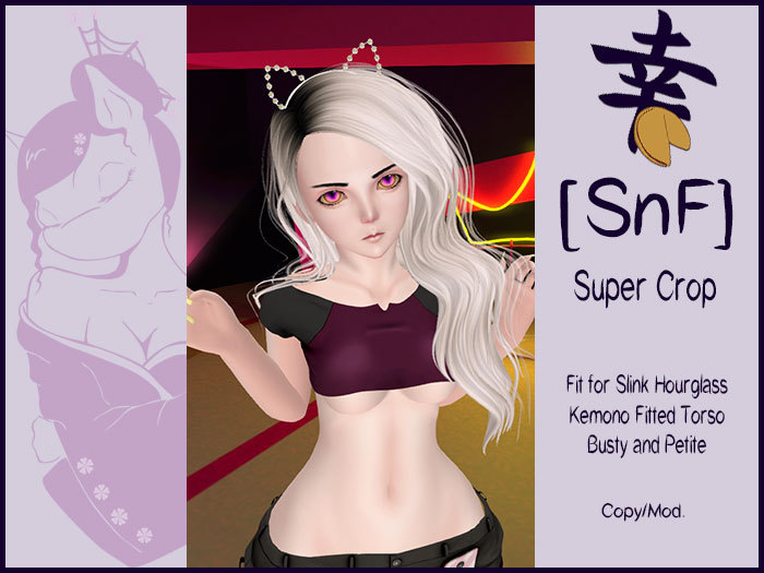 [SnF] Super Crop Maroon Hourglass and Kem FT Sizes